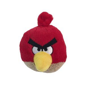 Angry Birds Red Bird Plush 5" Stuffed Animal Rovio Commonwealth Toys 2011